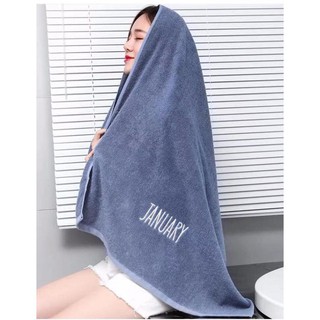 Khăn Tắm 100% Cotton Loại 70x140cm Trọng lượng 500g Siêu Mềm Mại Siêu Thấm Hút, Thêu Tên Các Tháng