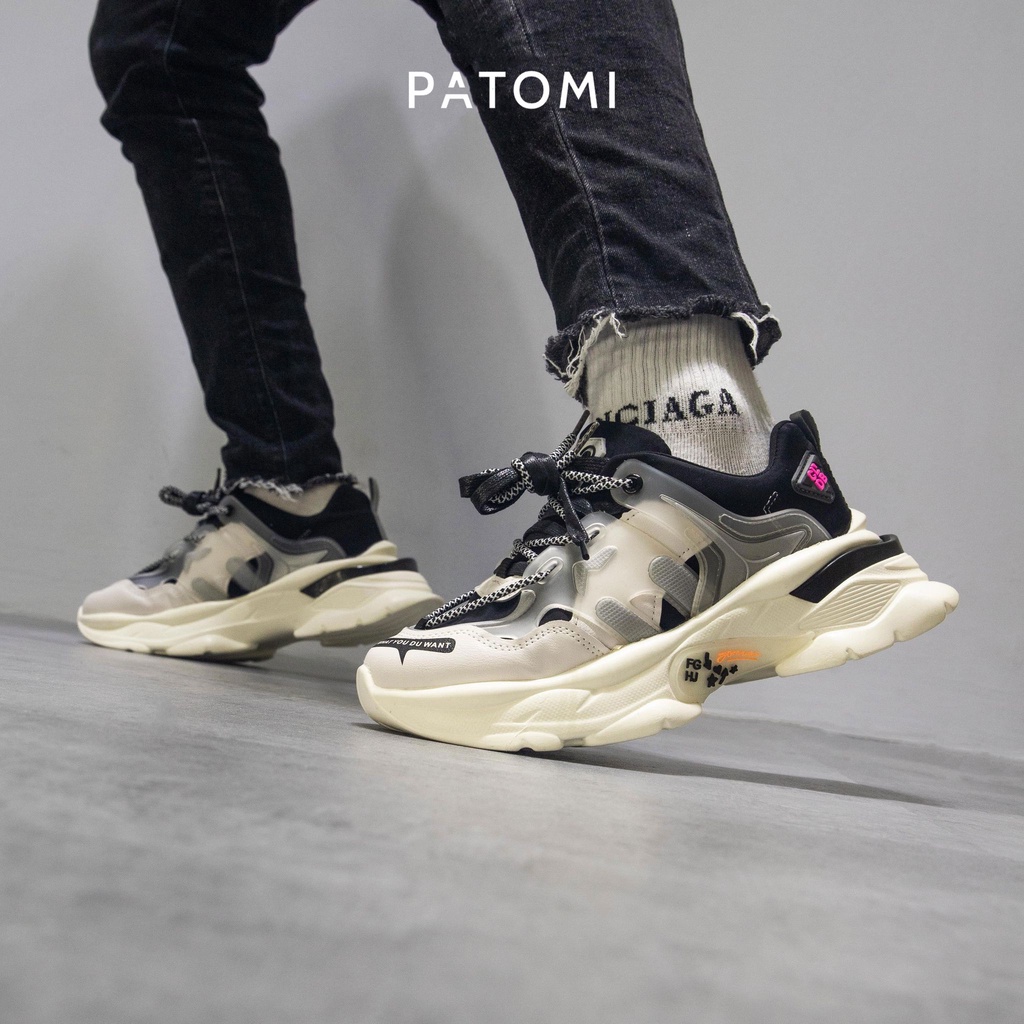 Giày thể thao nam chính hãng thời trang PATOMI, giày sneaker nam phong cách ulzzang tăng chiều cao cho nam cao cấp –G182