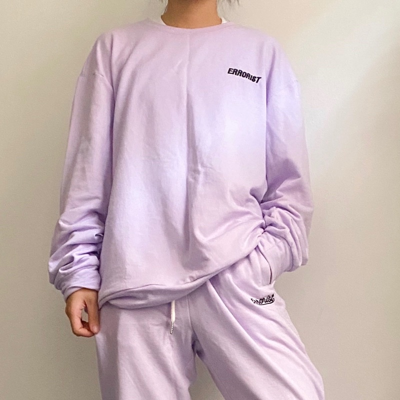 Áo ERRORIST sweater basic tím/đen