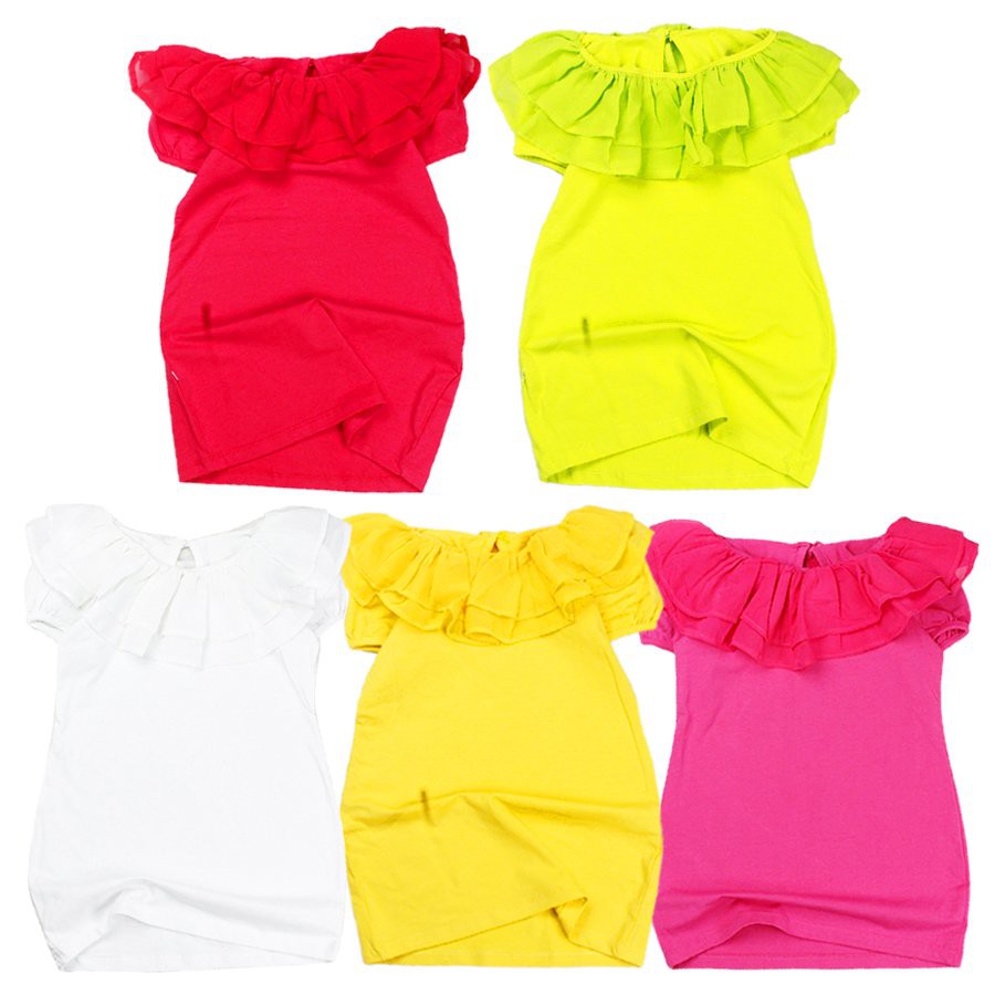 Đầm thun bé gái size nhỏ - lớn ôm body cho bé 1 tuổi đến 7 tuổi, từ 10 kg đến 24 kg chất thun đẹp 01416-01420