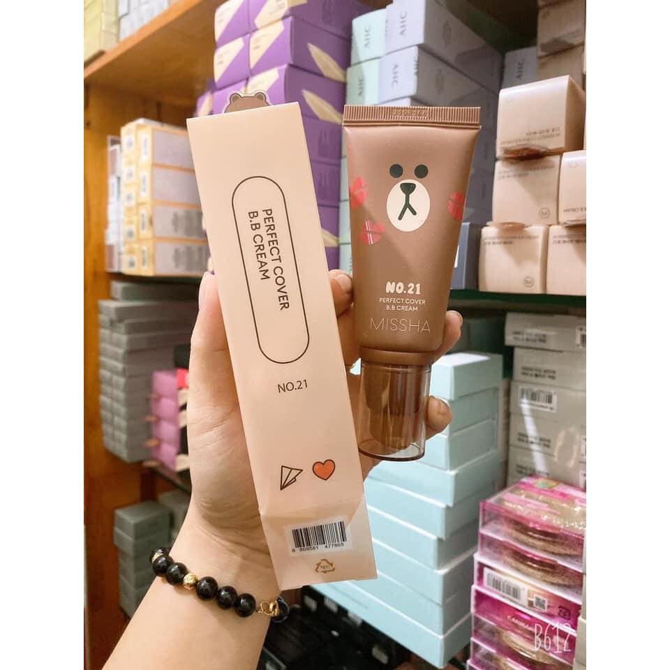 Kem nền perfect cover BB cream Missha