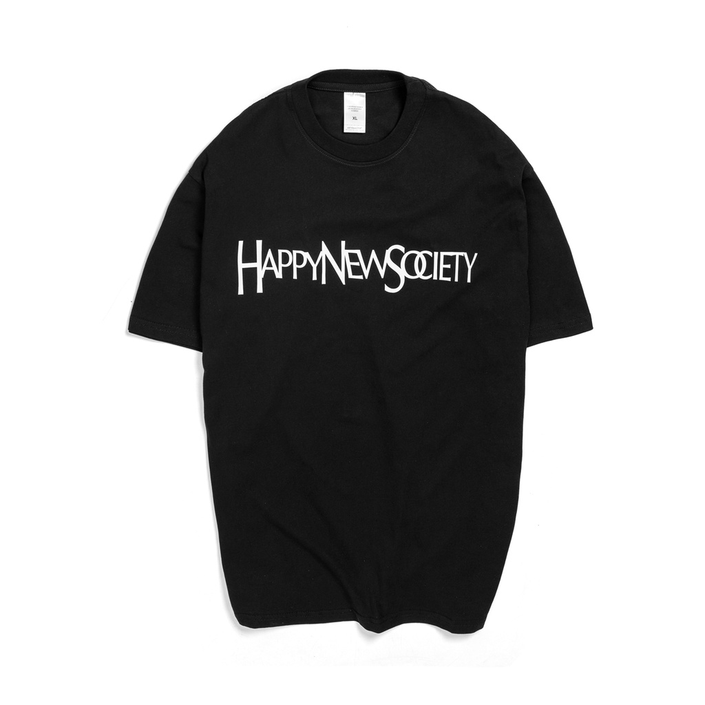 Áo thun tay ngắn chất cotton form rộng 2 màu trắng đen - New Society T-Shirt