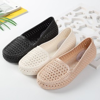 Giày Sandal Phối Lỗ Thoáng Khí Thời Trang Cho Phụ Nữ Trung Niên