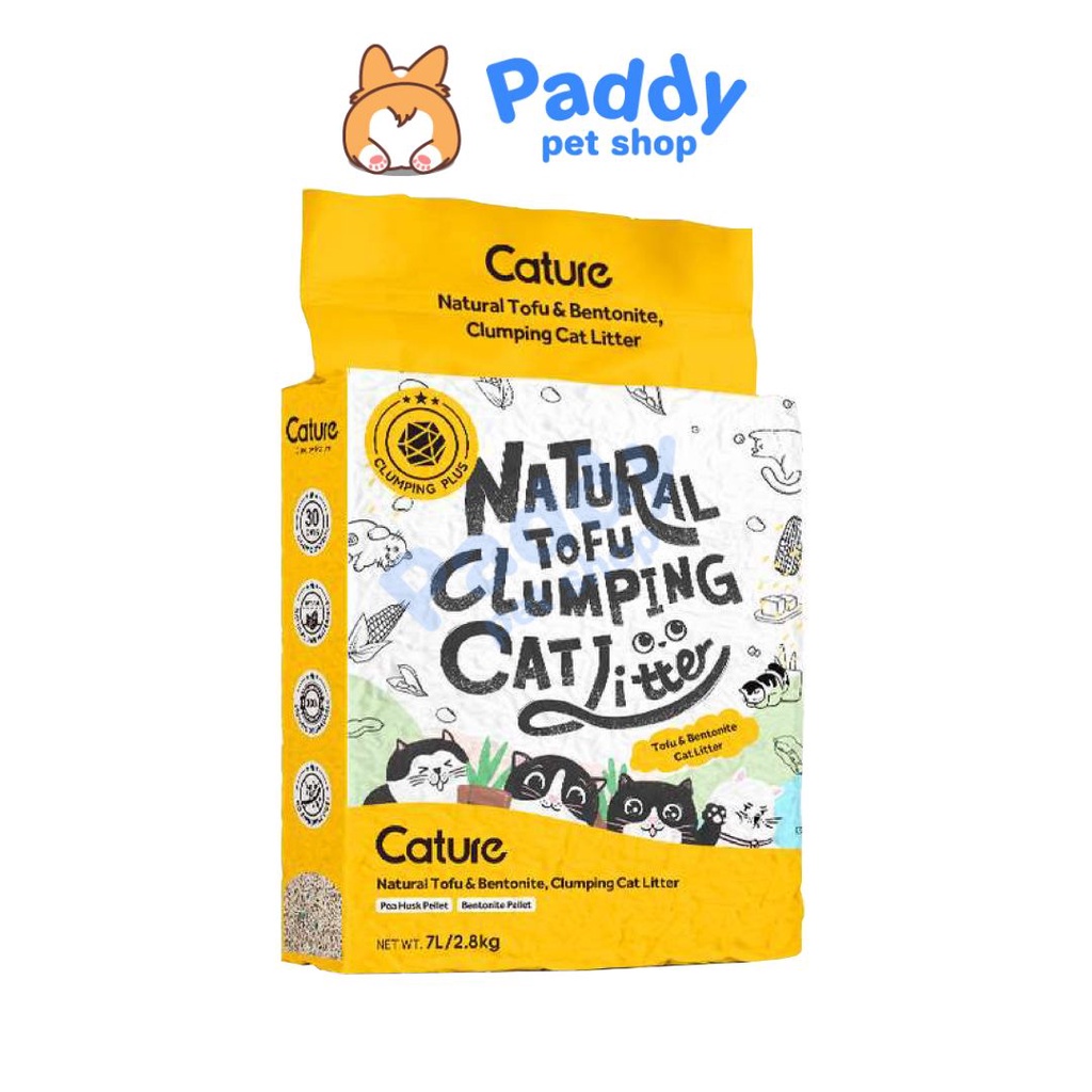 Cát Vệ Sinh Mèo Cature Bentonite Mix Đất Sét &amp; Đậu Nành 7L