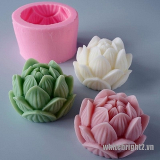 Bộ 1 Cây Nến Silicone Hình Hoa Sen 3d