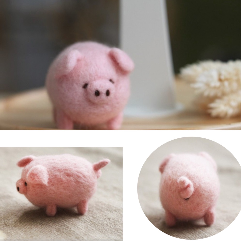 Len Chọc Handmade, Bộ Kit Len Chọc Heo Con Mập Ú