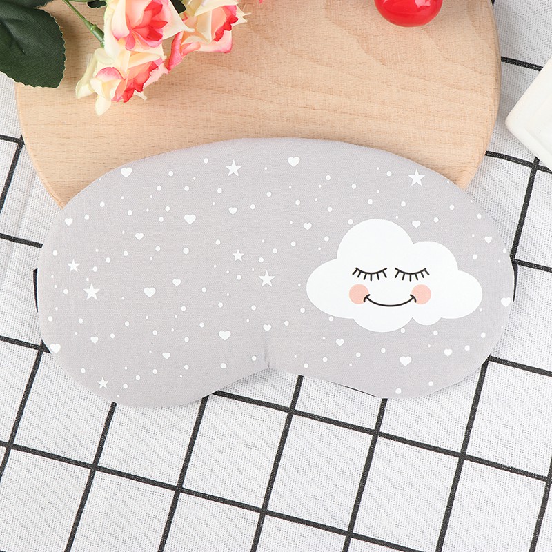 Miếng Che Mắt Ngủ Chất Liệu Cotton Họa Tiết Hoạt Hình Sáng Tạo