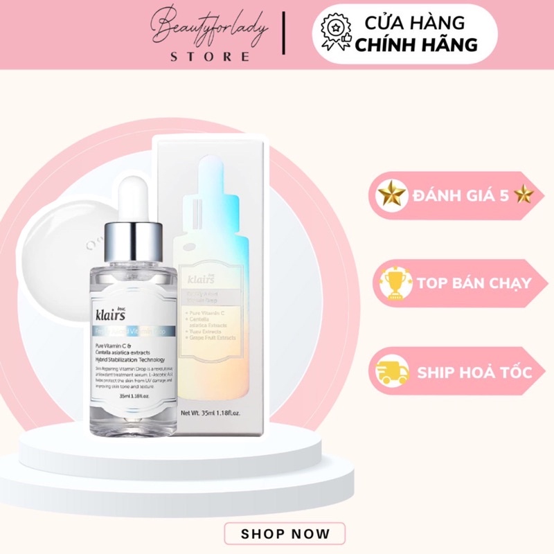 Tinh chất vitamin C tươi Klairs mờ thâm sáng da