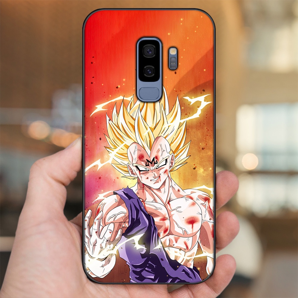 Ốp lưng Samsung S9 Plus viền đen in hình Vegeta Dragon Ball