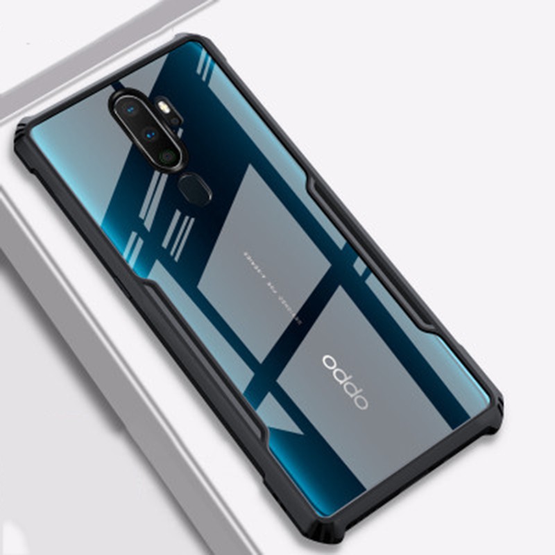 Ốp Điện Thoại Siêu Mỏng Chống Sốc / Trầy Xước Cạnh Acrylic Mềm Màu Trong Suốt Cho OPPO A5 2020