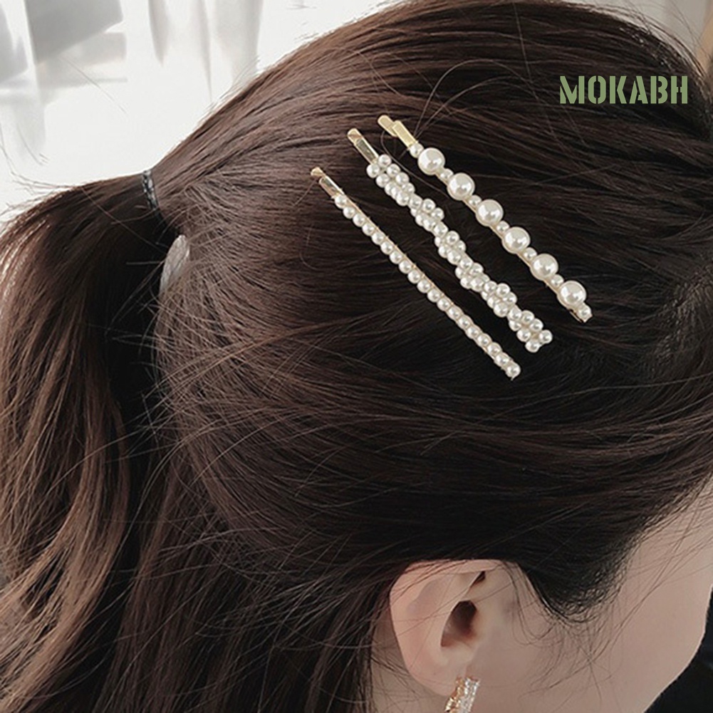 Kẹp Tóc Đính Ngọc Trai Giả Thời Trang Cho Nữ