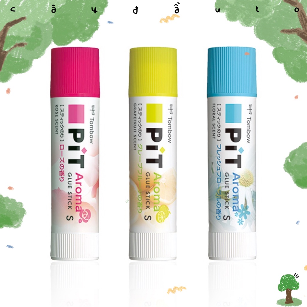 Hồ Dán Khô Nhanh PiT Aroma Stick Tombow Phiên Bản Mới Cây Đầu To