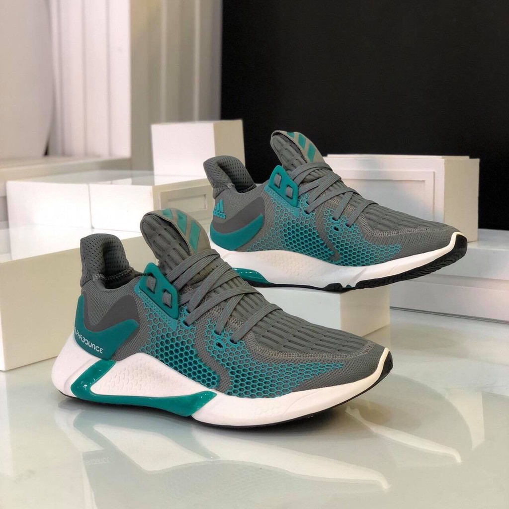 giày Nam Adidas Alphabounce instinct 2020 Full box - Xám xanh