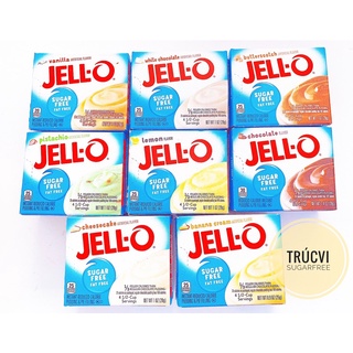 Bột rau câu pudding Jell-O không đường