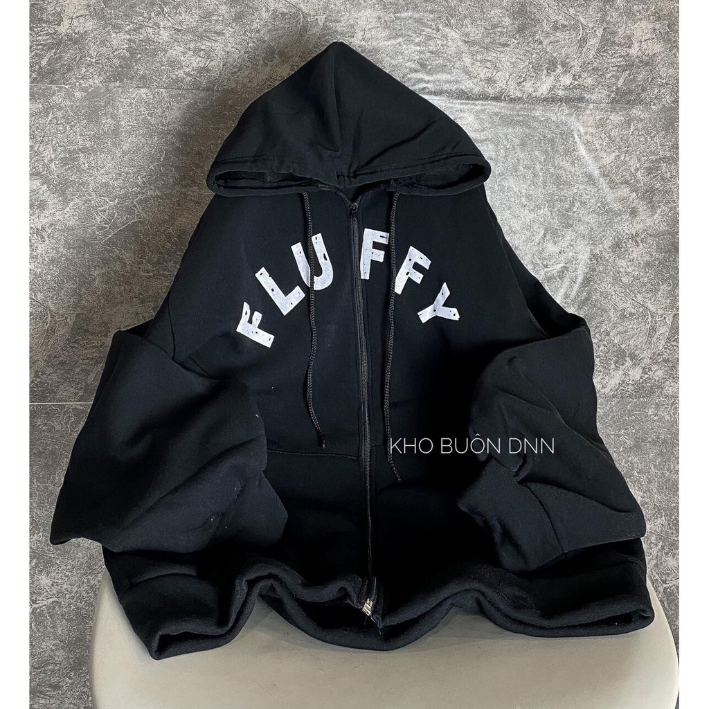 Áo khoác nỉ FLUFFY. Áo nỉ kéo khóa  2 lớp dày dặn mũ to Unisex. Hàng VNXK chất đẹp. | BigBuy360 - bigbuy360.vn