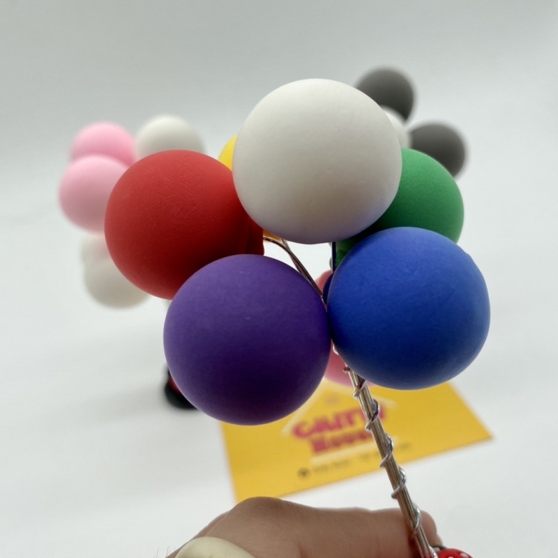 Bóng bay tỏ tình trang trí xe ô tô dễ thương bóng đất sét mềm màu phim hoạt hình trang trí ô tô trang trí taplo