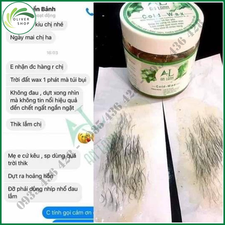 Wax Lông An Lành ⚡Tặng Giấy + Que⚡ Tẩy Lông nách, Chân, Tay, Vùng kín - Chiết Xuất Từ Thiên nhiên 100% - Hàng loại 1