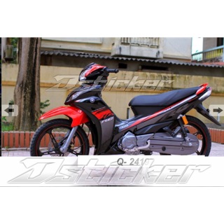 Tem Jupiter mẫu RC zin đỏ đen - in sắc nét không bay màu