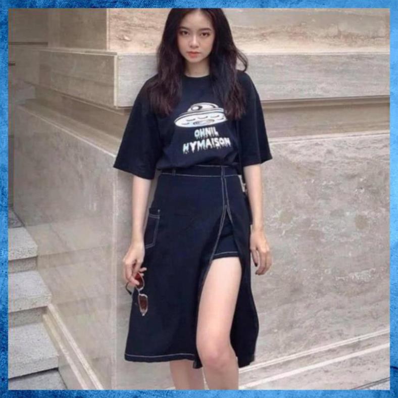 [Freeship] Chân Váy Xẻ Chỉ Nổi Có Quần Trong Cạp Chun Dáng Suông Freesizev - Đầm Xẻ Tà Hyon skirt ulzzang Siêu Hot | BigBuy360 - bigbuy360.vn