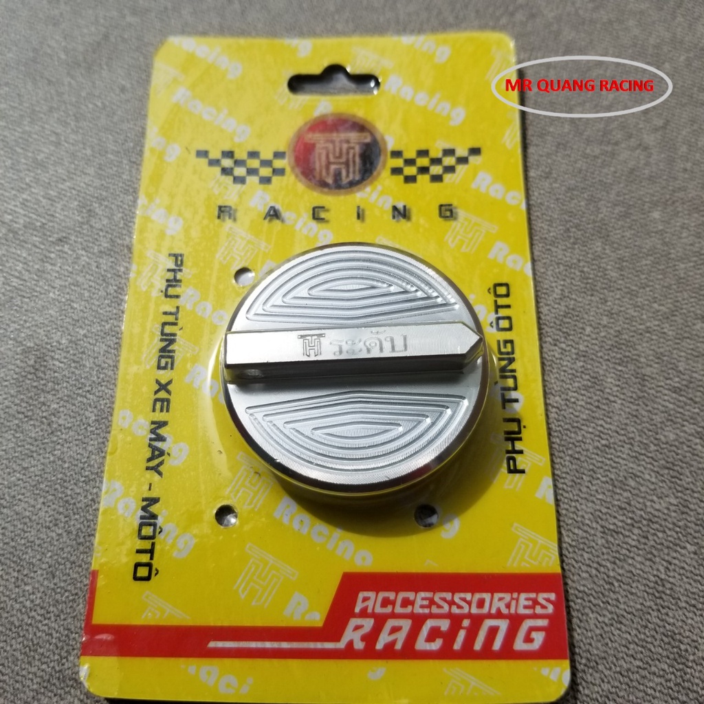 Nắp chụp hộp sên nhôm màu Honda Yamaha  kiểu mũi tên hình dáng bắt mắt
