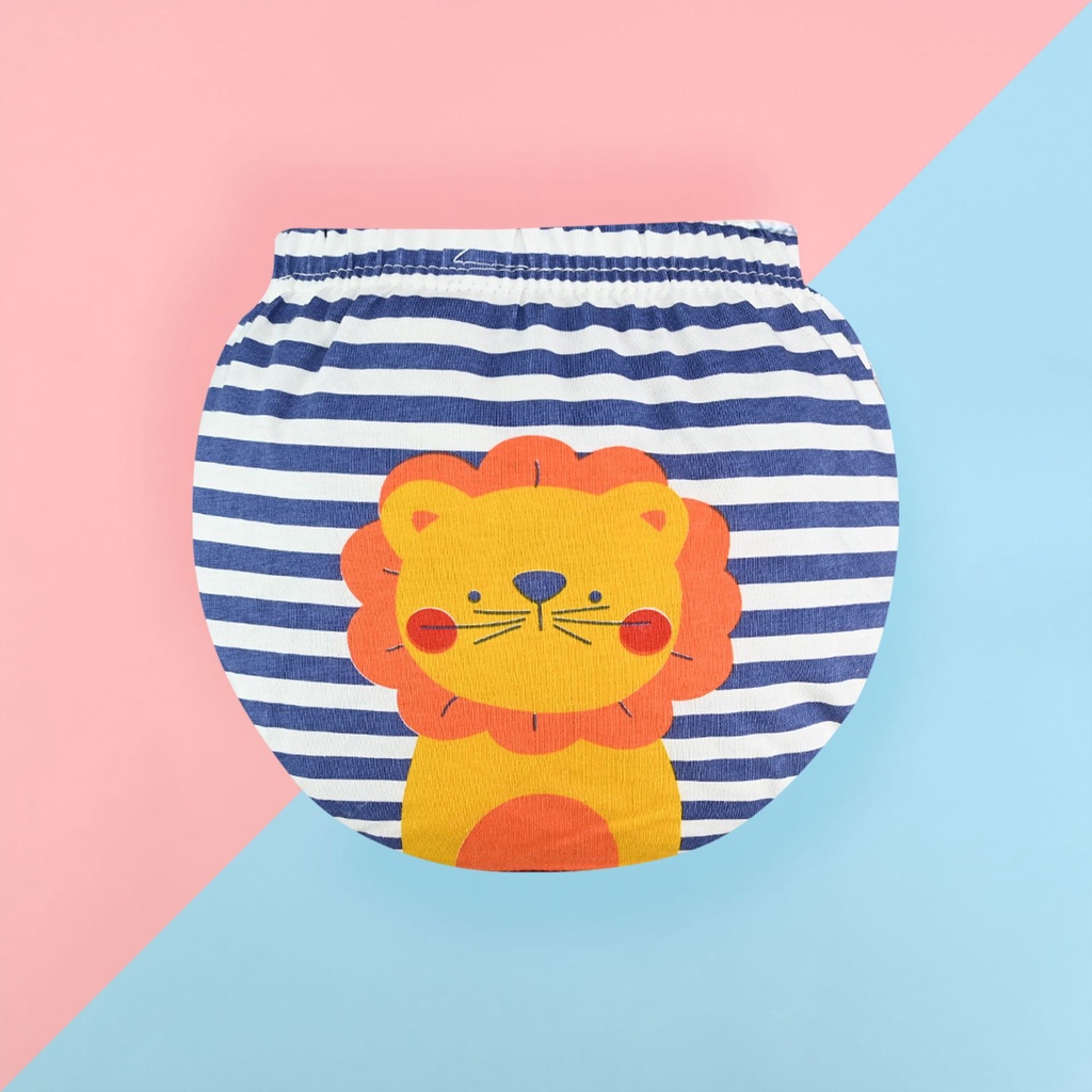 Quần lót tam giác LUCKY BIG CAT vải cotton in họa tiết hoạt hình dễ thương phong cách Hàn Quốc cho bé