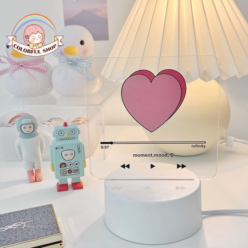 Đèn ngủ để bàn trang trí kiểu Hàn Quốc