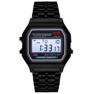 Đồng hồ WR unisex dây hơp kim đen WR45