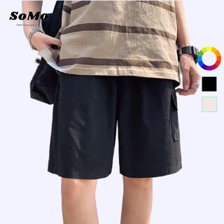 Quần short kaki unisex trơn túi hộp nam nữ phong cách ulzzang somo