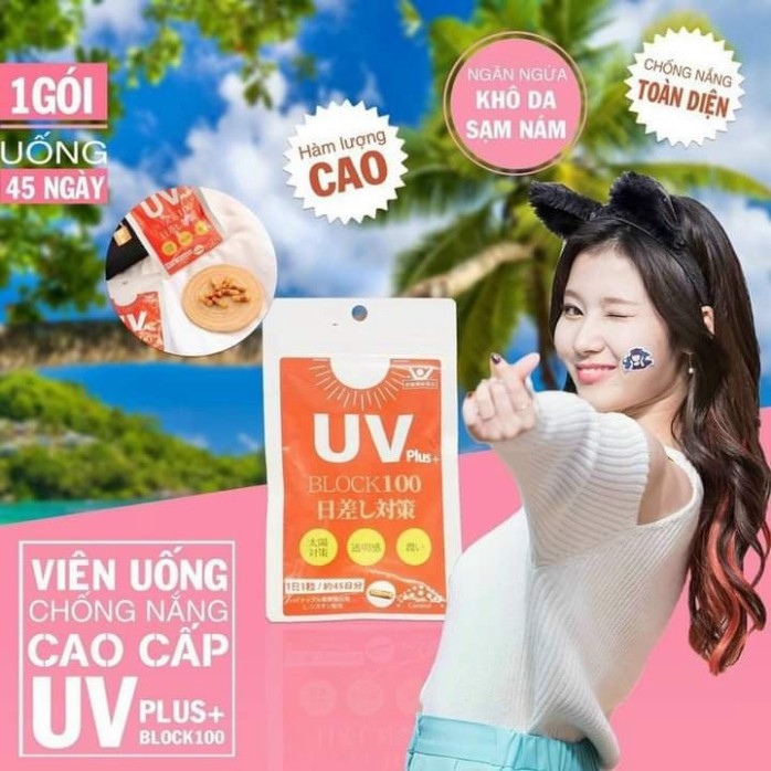Nhật nội địa] Viên uống chống nắng UV Plus+ Block 100 Nhật Bản 45 viên giá  cạnh tranh