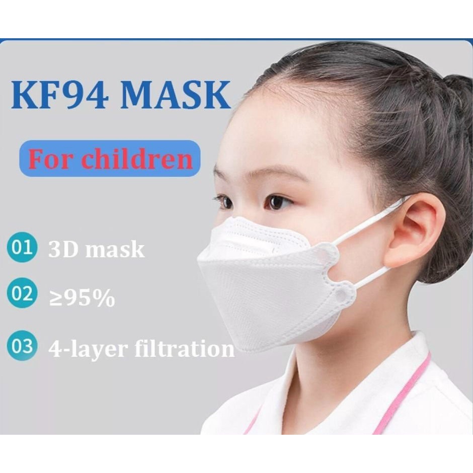 Khẩu Trang  4D Kháng Khuẩn  (Bịch 10 cái)  KF94 ÔM SÁT MẶT LỌC BỤI BẨN