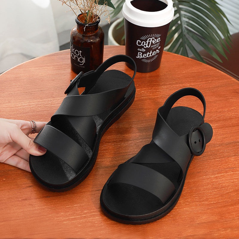 Sandal nữ quai ngang phiên bản Hàn Quốc thời trang đi học đi chơi