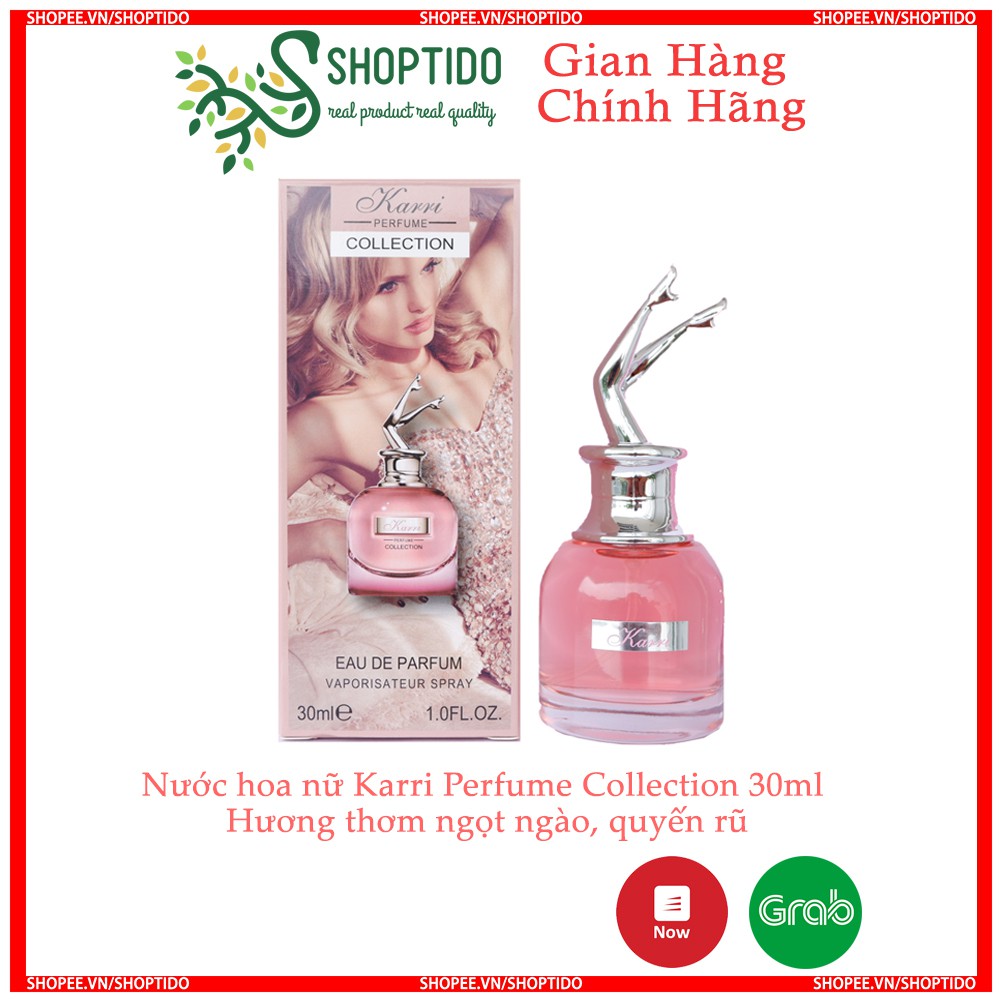Nước hoa nữ KARRI Prefume Collection đôi chân quyến rũ, sang trọng 30ml NPP Shoptido