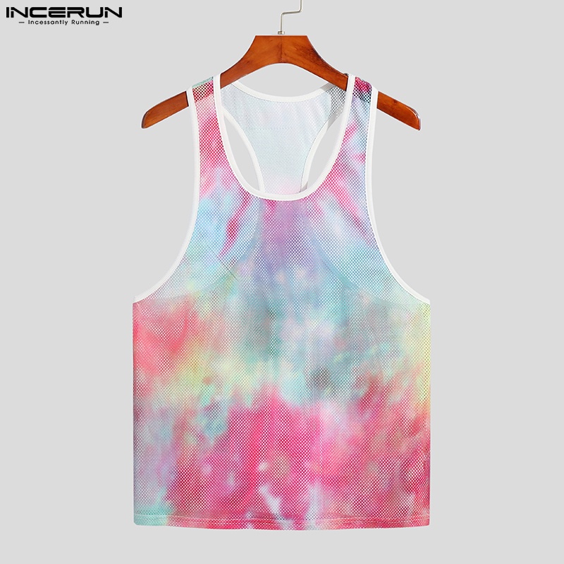 INCERUN Áo Thun Ba Lỗ Thời Trang Mùa Hè Sành Điệu Cho Nam