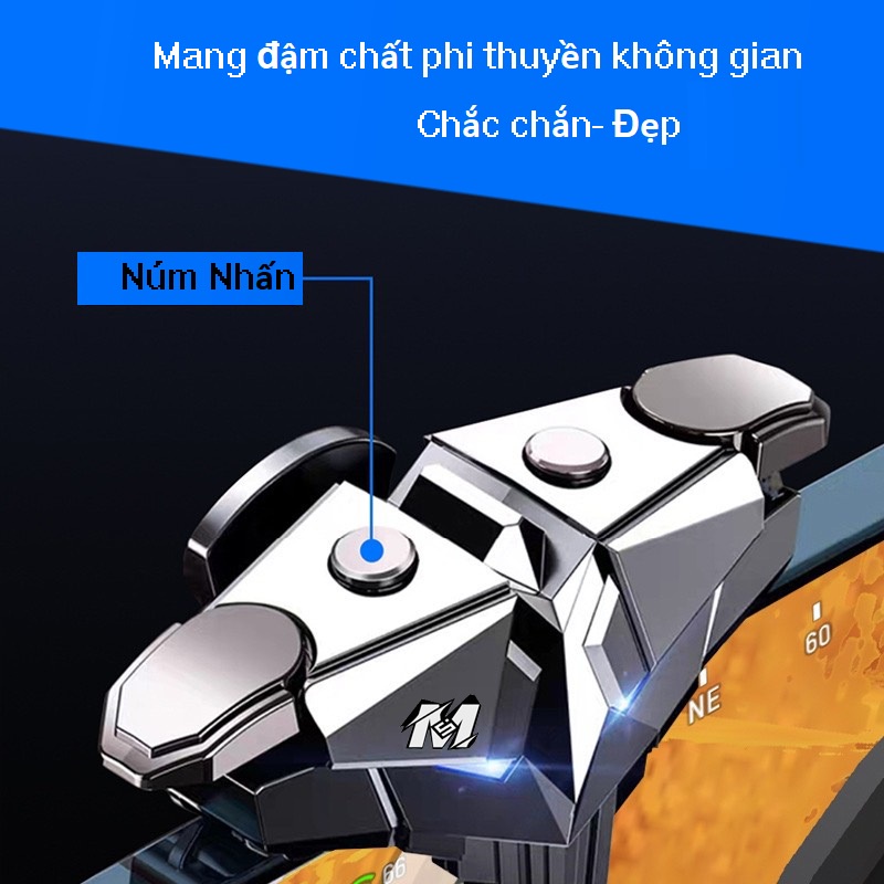 Nút bắn PUBG FREE FIRE Mobile chơi game siêu nhạy G25 mô phỏng Phi Hành Gia tay cầm chơi game điện thoại pubg ros free