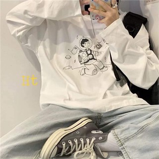 [Sói Xám] [Free ship 50k] ❤️❤️❤️- Áo 3D phi hành gia tay dài HT11 -Vải xịn
