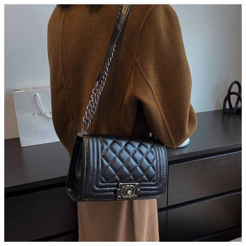 Túi Đeo Chéo Họa Tiết Kim Cương Phong Cách Hàn Quốc Mới 2022 Gylb377