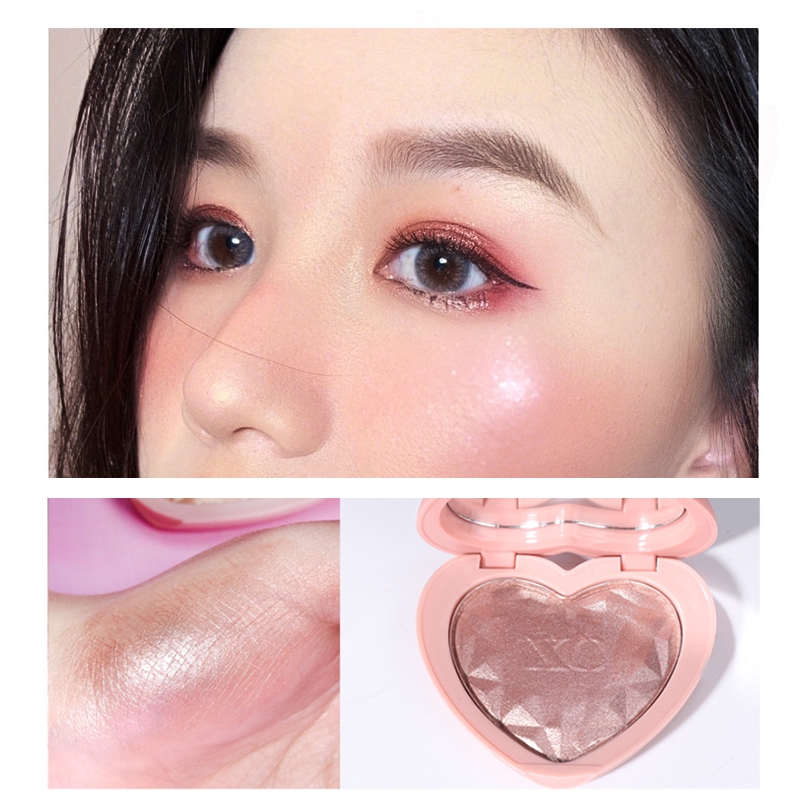 Bảng Phấn Bắt Sáng Dazzle Me Kiểu Kim Cương Thiết Kế Vỏ Trái Tim Xinh Xắn 59g