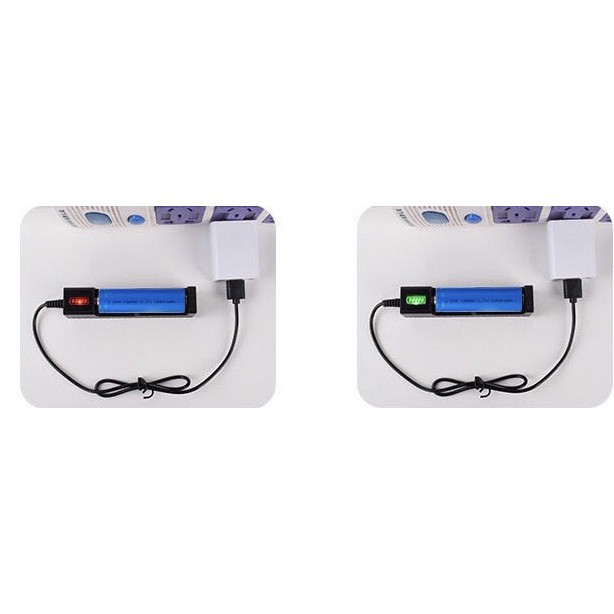 Đế sạc 1 cell pin lion 18650 cổng sạc USB chuyên dụng