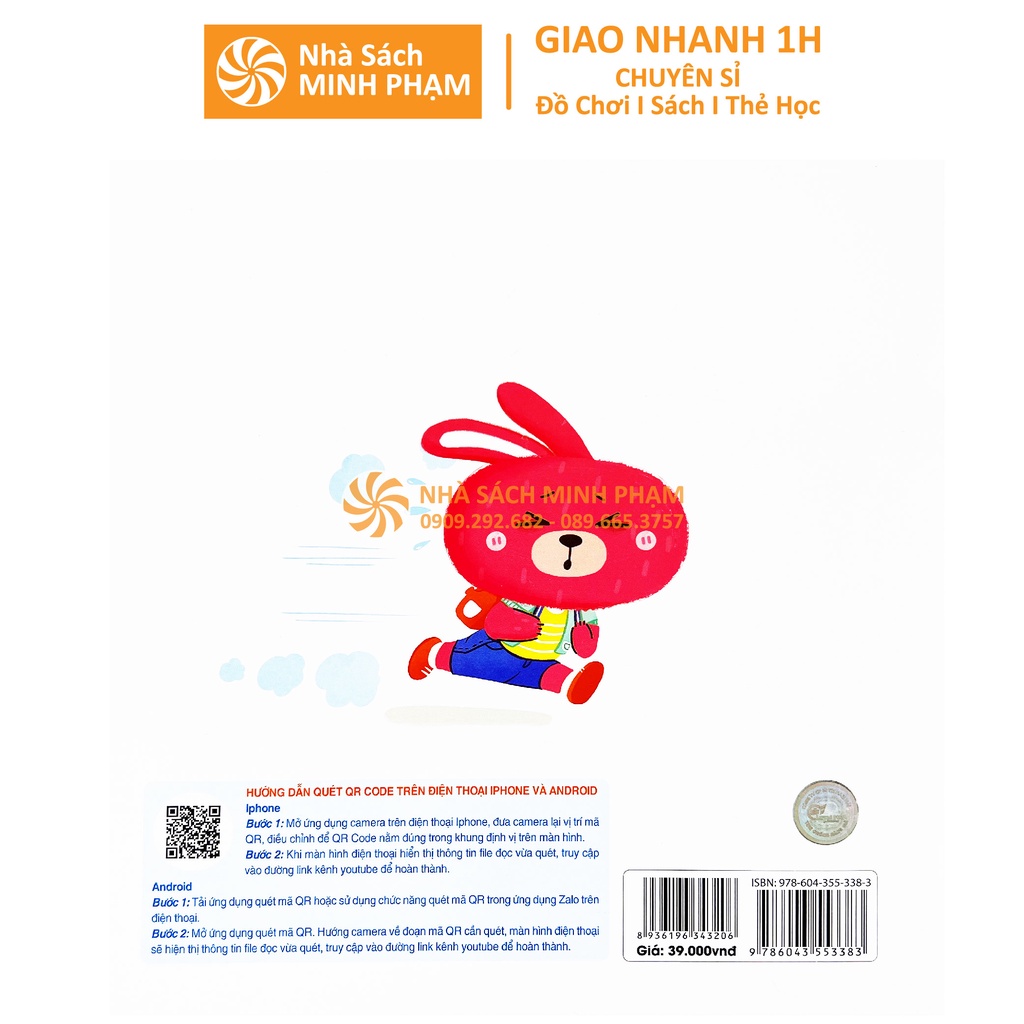 Sách - Ehon Thỏ Bông Bộ Sách Nuôi Dưỡng Tâm Hồn Cho Bé Song Ngữ Anh Việt - bộ 5 cuốn