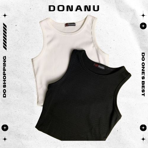 Áo croptop nữ ôm body DONANU kiểu thun ba lỗ freesize