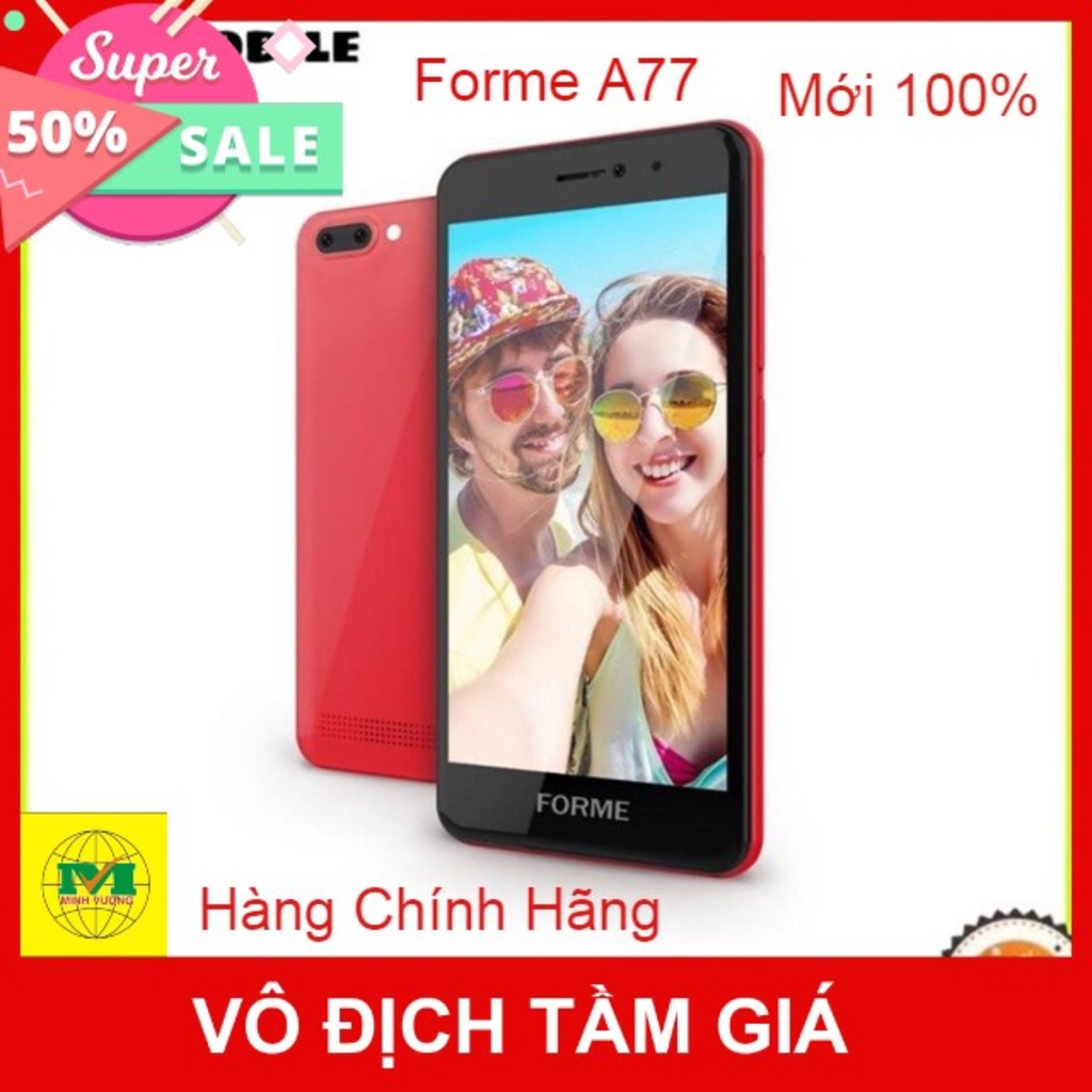 Điện Thoại SmartPhone 2 sim 2 sóng Forme A77, cảm ứng 5 inch - Pin 2200 mAh - Mới 100%