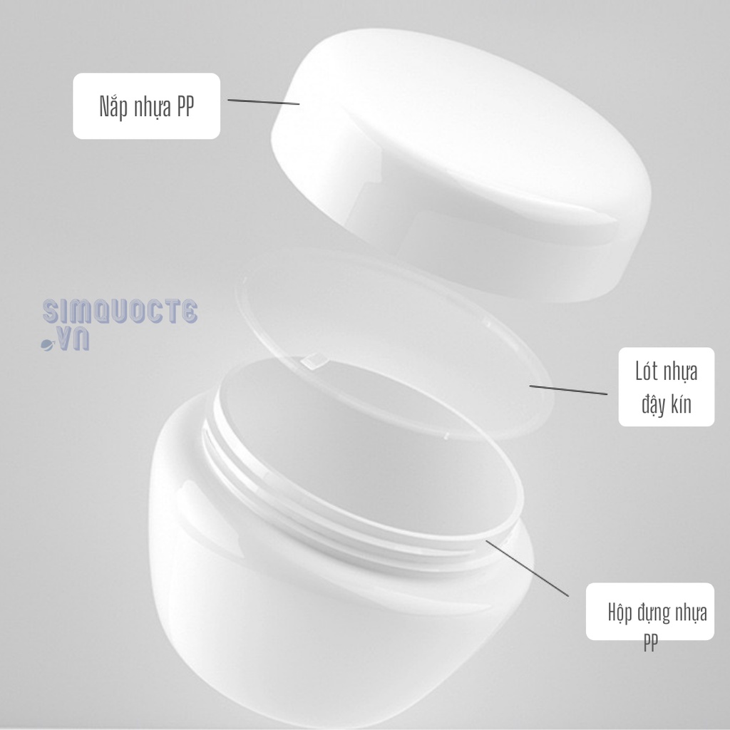 Hũ chiết mỹ phẩm nhựa 5/10/20/30ml đựng kem dưỡng nhiều màu tiện dụng mang theo đi du lịch, đi làm CCC38