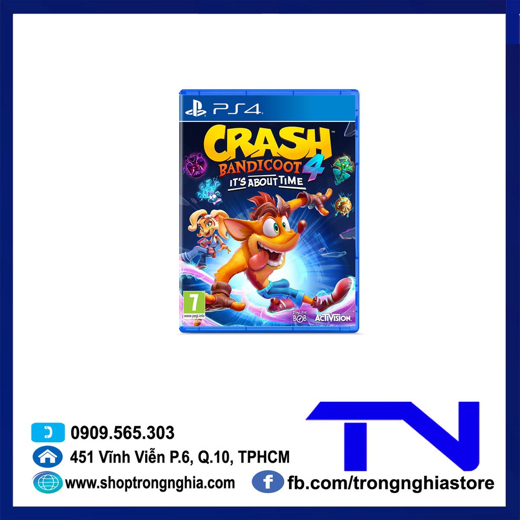 [Mã ELHAMS5 giảm 6% đơn 300K] Đĩa game PS4 - Crash Bandicoot 4