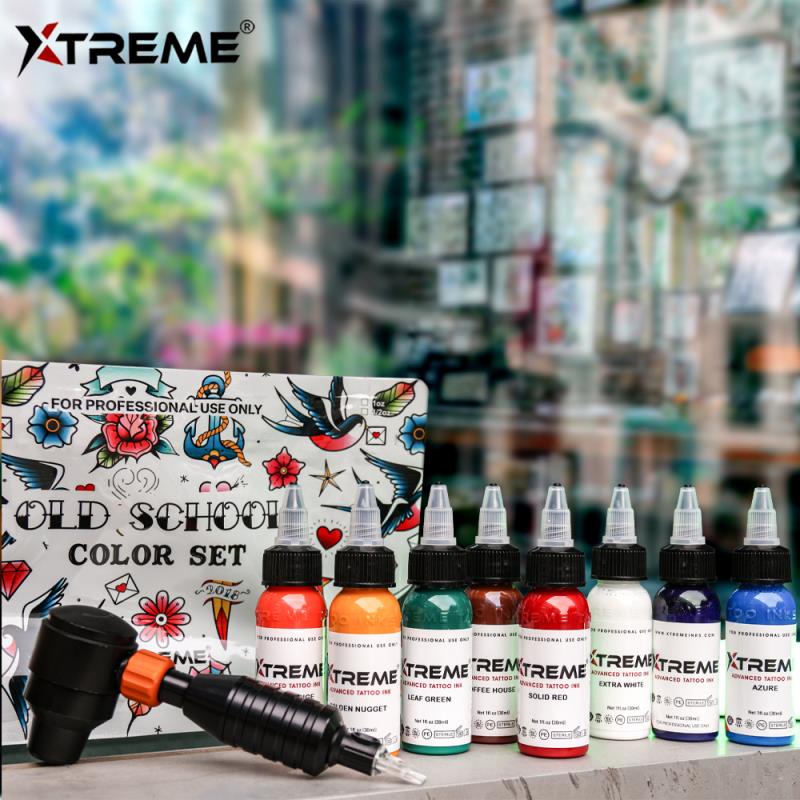 Set mực xăm hình tattoo OLD SCHOOL Xtreme Ink