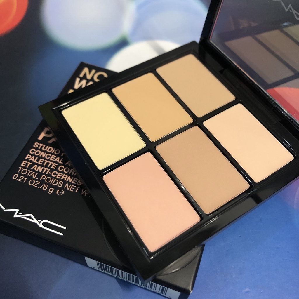 Bảng Kem Che Khuyết Điểm Mac Six Màu Sáng/Quầng Thâm Và Che Khuyết Điểm Mặt