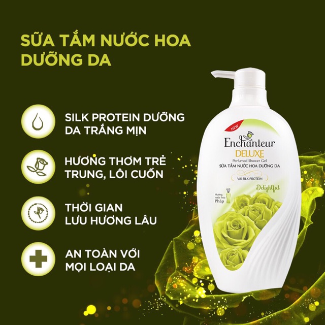 Sữa tắm hương nước hoa Enchanteur 650g