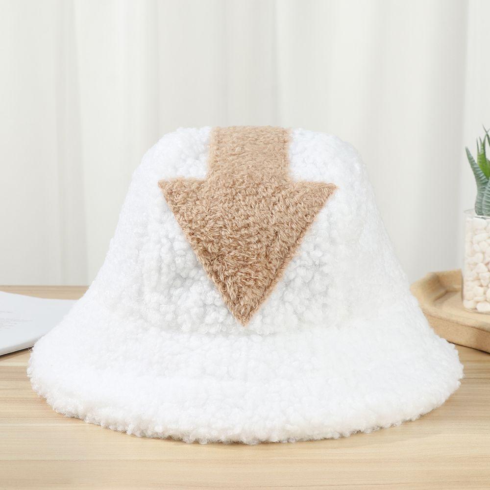 Mũ Bucket Chất Liệu Mềm Mại Giữ Ấm In Biểu Tượng Mũi Tên Cho Nam