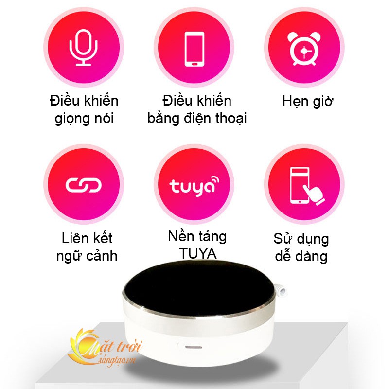 Trung tâm phát sóng điều khiển cửa cuốn bằng điện thoại Wifi TUYA - Smart Life