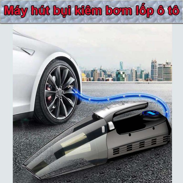 Máy Hút Bụi Kèm Bơm Lốp Ô Tô Mini Cầm Tay Không Dây 4 Trong 1 Shenron Nhật Bản | BigBuy360 - bigbuy360.vn