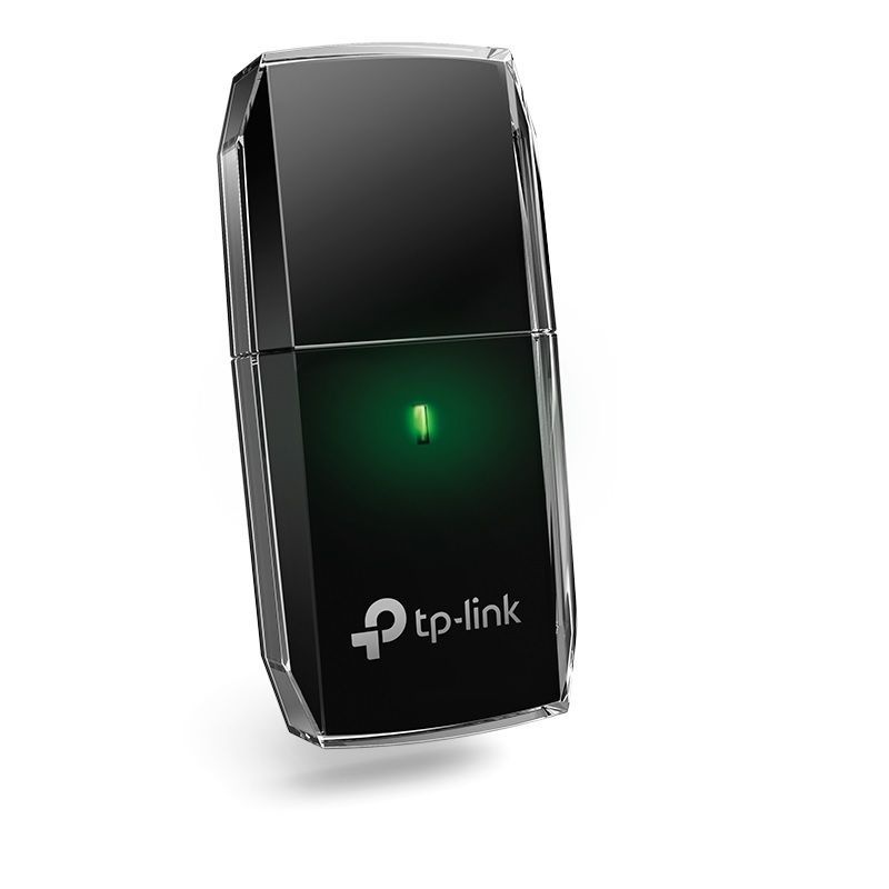 Tplink 16356 Archer T2U màu đen Bộ Chuyển Đổi USB Wi-Fi Băng Tần Kép AC600 không anten
